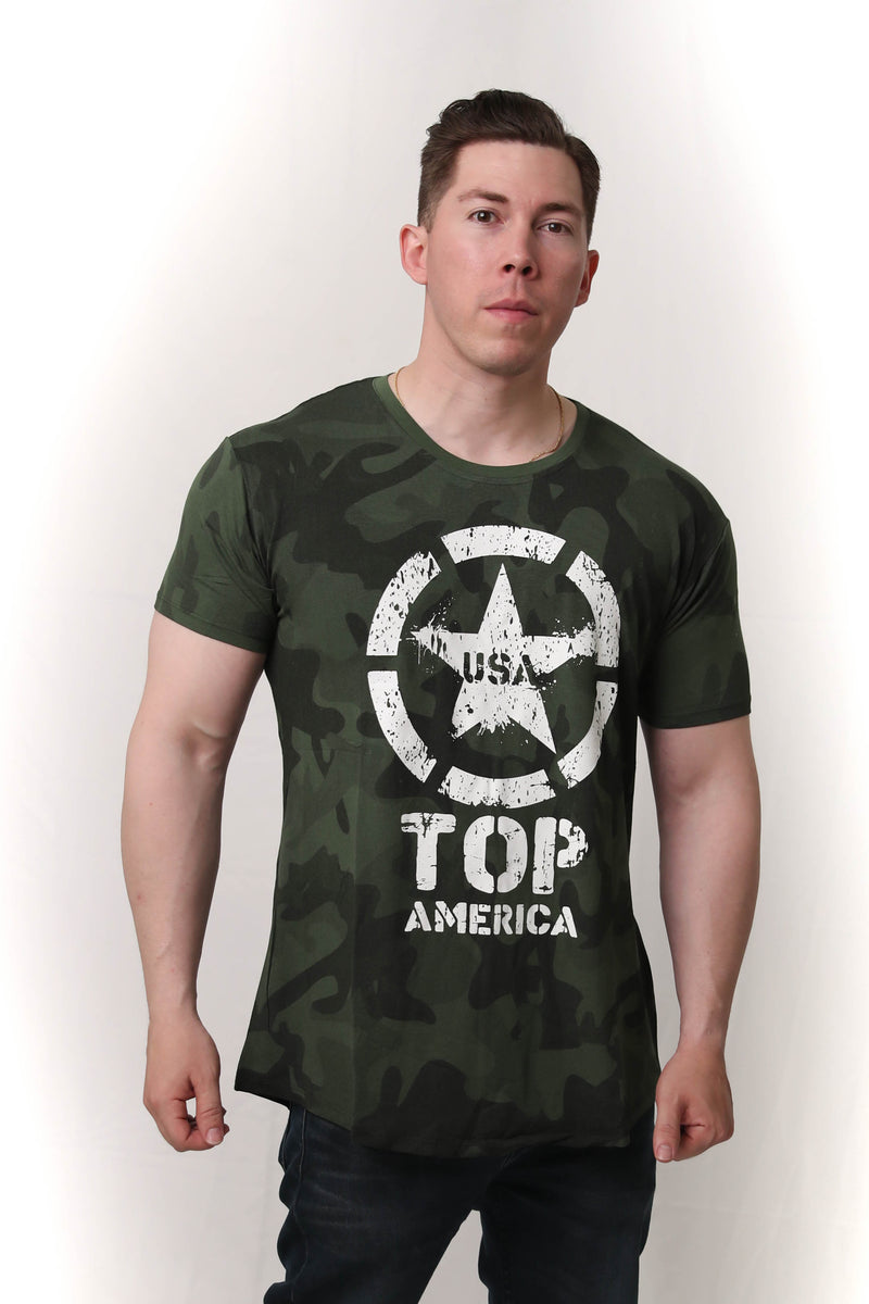 The Camo Tee - ARMY GREEN – Top America USA